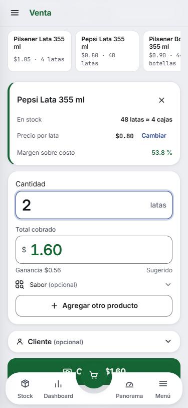 Vende en segundos, con la ganancia al instante